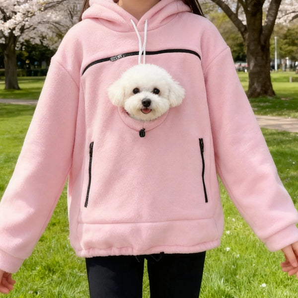 Emerald Bouclé Pet Sling Hoodie