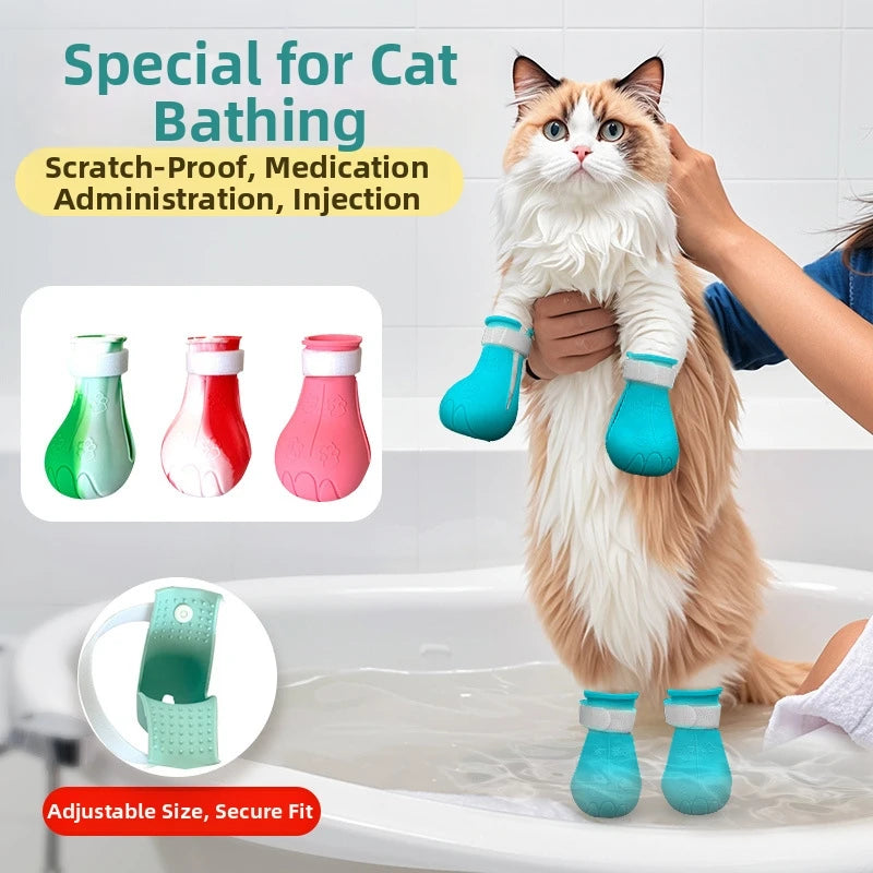 Silicone Cat Paw Protector Boots