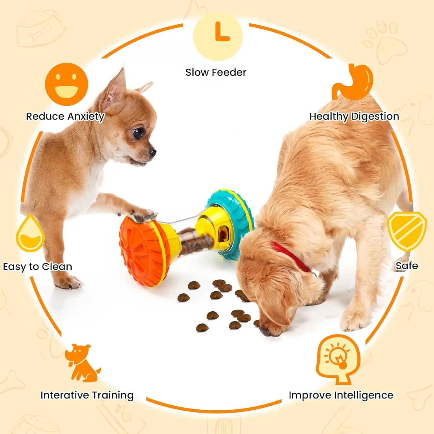 BusyBuddy Interactive Dog Puzzle Toy
