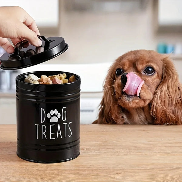 Rugged Metal Pet Treat Keeper