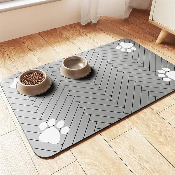 QuickDry Absorbent Pet Feeding Mat