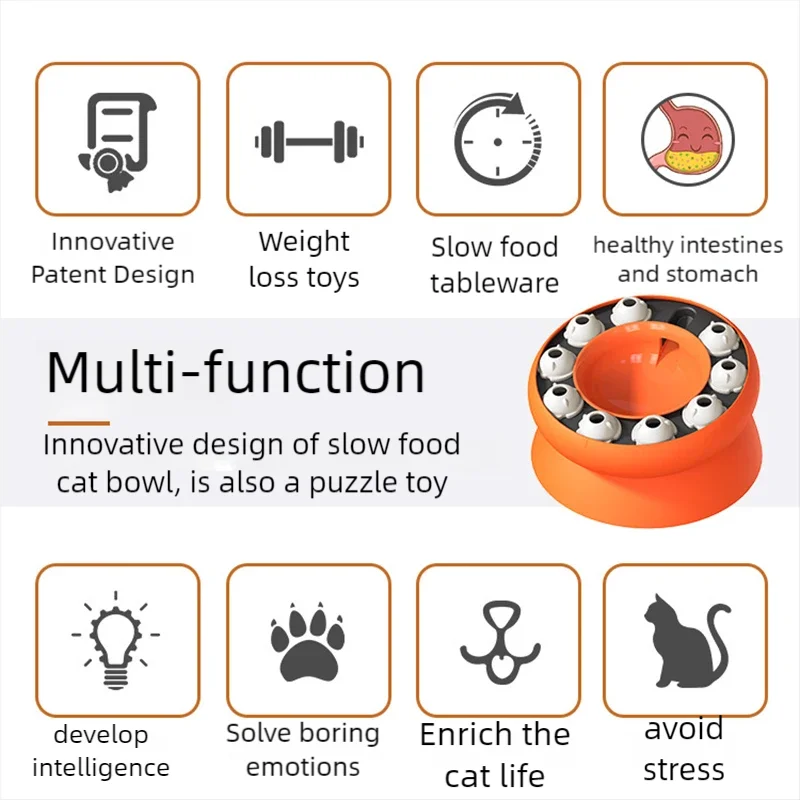 WhiskerWise Pet Slow Feeder Bowl
