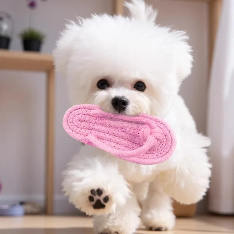 Rugged Chew Rope Slipper Dog Toy