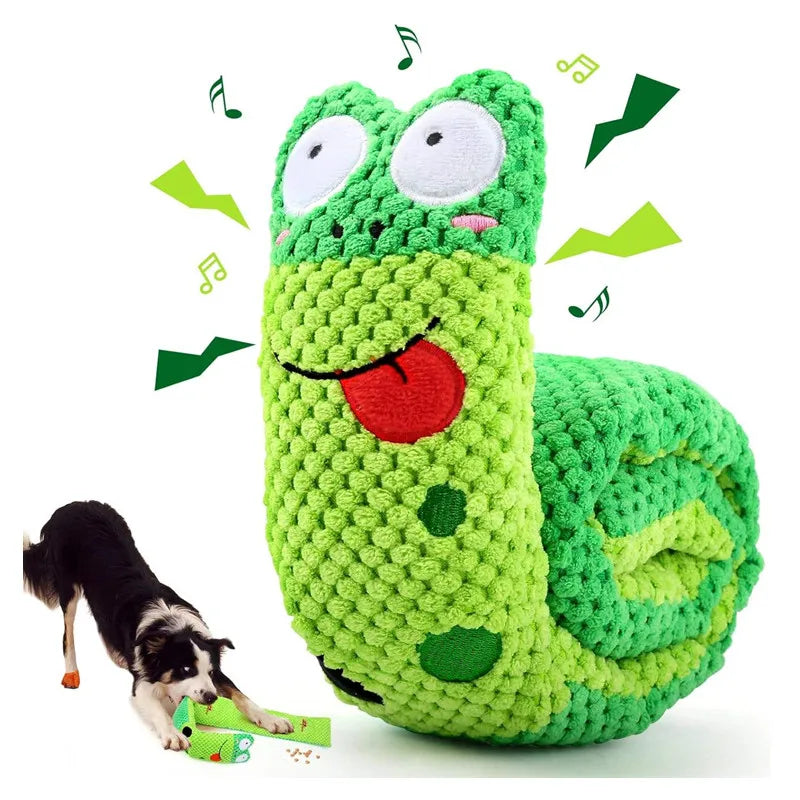 Foldable Snail Puzzle Dog Toy