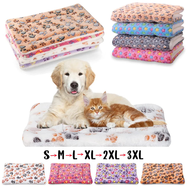 CozyFlannel Warm Pet Bed Mat