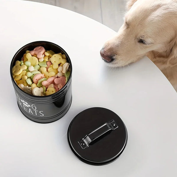 Rugged Metal Pet Treat Keeper